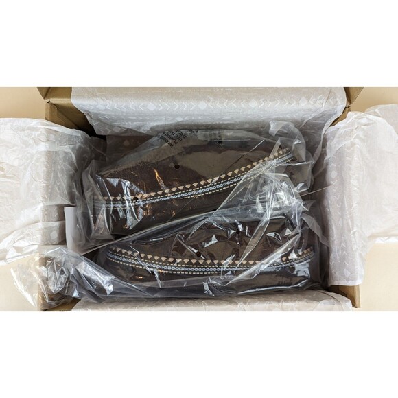 Zodiac Palermo Slippers Shoes Womens 6 M Brown Suede Faux Fur Trim Slip On NWB - Picture 13 of 14